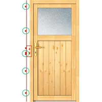 PANTO Nebeneingangstür Holz NET504-88 88 x 200 cm DIN links