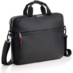 MIQUELRIUS Laptop-Aktentasche HOLDALL 31x41,5x3,5cm schwarz - Wasserabweisend mit gepolstertem Laptopfach bis 17 Zoll