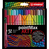 Stabilo pointMax ARTY Filzstifte farbsortiert, 32