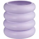 BUTLERS Blumenübertopf Hoop mit Teller in Violett Ø Gr.: onesize