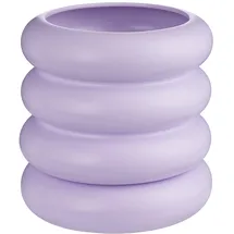 BUTLERS Blumenübertopf Hoop mit Teller in Violett Ø Gr.: onesize
