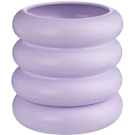 BUTLERS Blumenübertopf Hoop mit Teller in Violett Ø Gr.: onesize