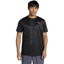 Puma Unisex M TAD Essentials AOP Tee T-Shirts, PUMA Black,