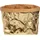 Onvaya Aufbewahrungskorb Krempelbox Dekobox Geschenkbox waschbar 37 x 22 x 20 cm Gold/grau