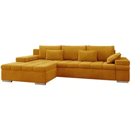 Mirjan24 Ecksofa Orange, 6-Sitzer, Ottomane links,L-Form, 310x175 cm, Wohnzimmer, Sofas & Couches, Wohnlandschaften, Ecksofas