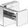 Villeroy & Boch Elements Striking Badaccessoire-Set, 3-in-1, Handtuchhaken, Toilettenpapierhalter & Bürstengarnitur, Chrom