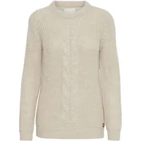 Oxmo Strickpullover Beige L