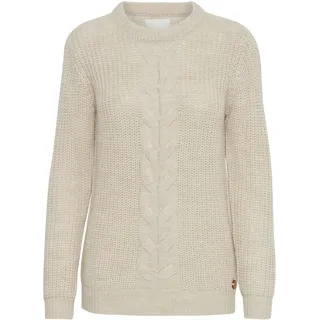 Oxmo Strickpullover Beige L