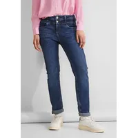 STREET ONE Damen Slim Jeans Style Jane, Mid Indigo