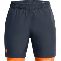 Under Armour Woven 2in1 Shorts downpour gray -atomic atomic M