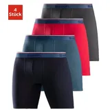 BENCH Langer Boxer in rot, blau, anthrazit, schwarz | Gr.: XL