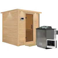 Karibu Mojave inkl. 9 kW Bio-Kombiofen + ext. Steuerung + Dachkranz