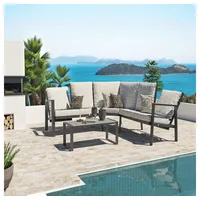 Outflexx Theia L Gartenlounge für 5 Personen, anthrazit/grau meliert,