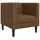 vidaXL Chesterfield-Sessel Braun Kunstleder in Wildleder-Optik