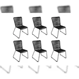 Sam ISRA Gartenstuhl 58 x 58 x 88 cm schwarz 6 St.