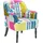 Beliani Sessel Bilijani Patchwork 65 x 86 x 57 cm Mehrfarbig