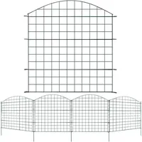 Vingo - Teichzaun Wildzaun Zaun Gartenzaun Teichschutzzaun 11tlg Set Steckzaun 5x