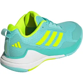 adidas Novaflight 2 Indoor Shoes, flash aqua/lucid lemon/cloud white 40 2/3