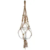Atmosphera Bertopf - Glas und Seil - transparent - H16 cm Atmosphera créateur d'intérieur