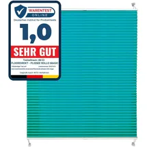 Floordirekt Plissee Faltrollo Magic 110 x 200 cm Petrol
