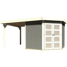 Karibu Goldendorf 5 2,46 x 2,42 m terragrau