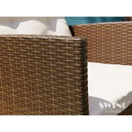 Swing&Harmonie Sydney Polyrattan Sitzgruppe Esstisch Lounge Sitzgarnitur Essgruppe Gartenmöbel Set - versch. Ausführungen