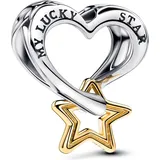 Pandora Lucky Star & Herz Silber 763513C00