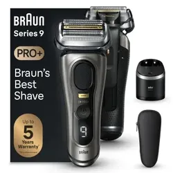 Braun Series 9 Pro+ 9565cc Wet & Dry, Folienschaber, Metallisch, Akku, Lithium-I
