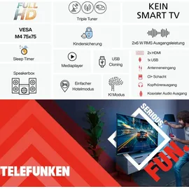 Telefunken XF40P900S 40'' LED Full HD TV