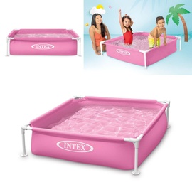 Intex Frame Pool Mini, pink, 122 x 122 x 3