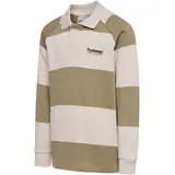 hummel hmlJR Loose Striped langarm Poloshirt Kinder in cornstalk 104