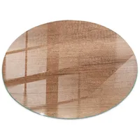 Tulup Tischplatte Braun, Glas 70x70x0.4 cm Esszimmer, Tische, Esstische,