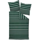 JANINE J. D. Mako-Satin jade waldgrün 155 x 220 cm + 80 x 80 cm