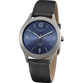 REGENT Herren Armbanduhr Analog schwarz URF1437 - Schwarz