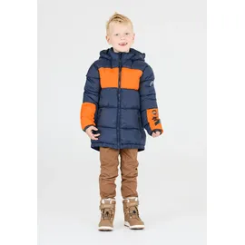 ZigZag Outdoorjacke "Bruno", Kinder, Gr. 116, blau (blau, orange), 100% Nylon, mehrfarbig, normal, ohne Ausschnitt, Jacken Outdoorjacke, mit winddichtem und atmungsaktivem Material