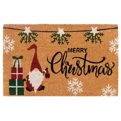 Fußmatte HANSE HOME "Kokos Merry Christmas Gifts, Türmatte", braun (kokos), B:40cm H:15mm L:70cm, Kokos, Teppiche, Schmutzfangmatte, Rutschfest, Outdoor, Weihnachten, Kokosmatte, Flur