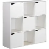 Rebecca Mobili Bücherregal 90 x 90 x 30 cm Weiß