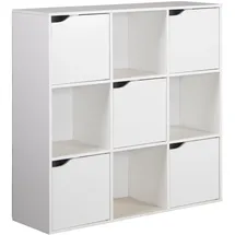 Rebecca Mobili Bücherregal 90 x 90 x 30 cm Weiß