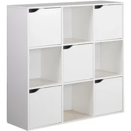 Rebecca Mobili Bücherregal 90 x 90 x 30 cm Weiß