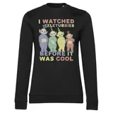 Teletubbies I Watched Before It Was Cool Girly Sweatshirt Sweatshirt Schwarz 34