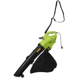 Kinzo DT2250A Laubbläser mit Auffangsack 3000W 3-in-1 Saug- und Mulchbläser, Grün