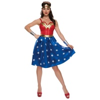 Rubie ́s Kostüm Classic Wonder Woman Kleid, Klassisches Kostüm der DC Comic Superheldin blau XL