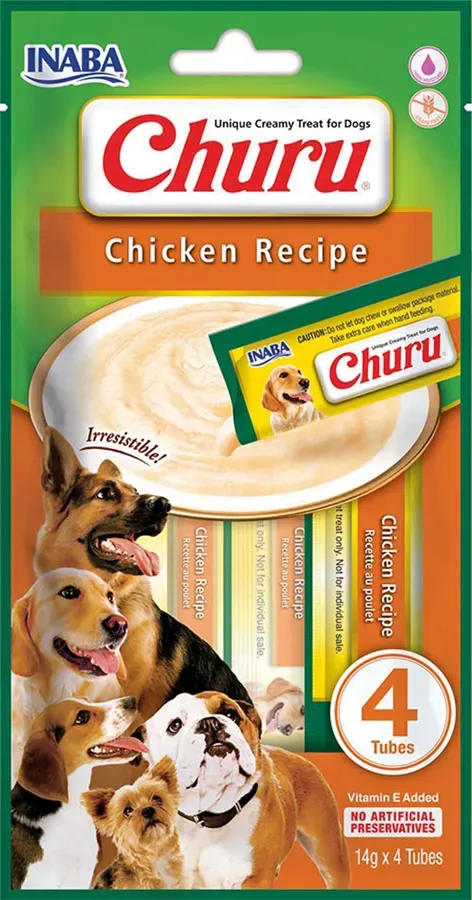 INABA DOG Churu Huhn Rezept 4x14g