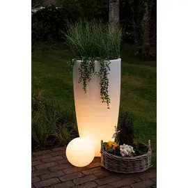 8 seasons DESIGN Beleuchteter Pflanztopf Shining Curvy Pot XL (Solar)
