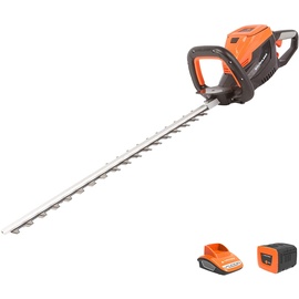 YARD FORCE Akku Heckenschere LH G60W (ohne Akku, 40 Volt, Schnittlänge 60 cm, Schnittstärke 2,8 cm, Strauchschere mit Softgriff, lasergeschnittene Messerfläche)