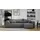 idohome Ecksofa Webstoff 3-Sitzer Grau
