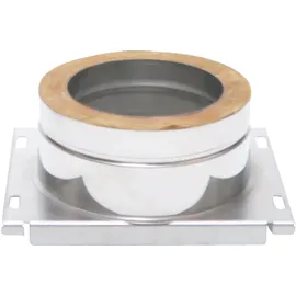 ASTEC Edelstahlschornstein Bausatz Doppelwandig DN 150 mm Edelstahl Sanierung transparent/weiß