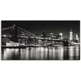 ARTland »Nächtliche Skyline Manhattan I«, Amerika, (1 St.), als Alubild, Outdoorbild, Leinwandbild, Poster, Wandaufkleber