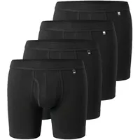 SCHIESSER Retro Boxer schwarz L 4er Pack