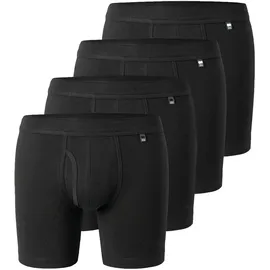 SCHIESSER Retro Boxer schwarz L 4er Pack